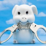 http://www.dreamstime.com/-image13437943 Bank Convenience, Piggy Bank with Handcuffs